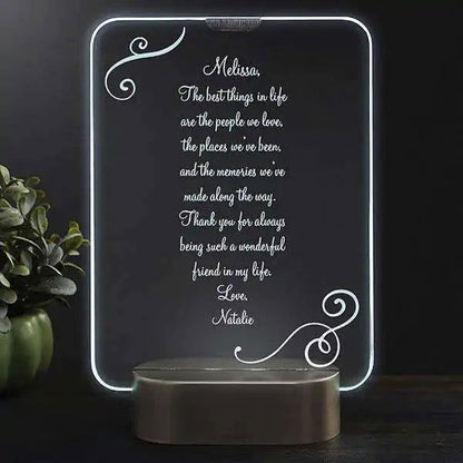 Custom Message LED Lamp - Duad (ض)