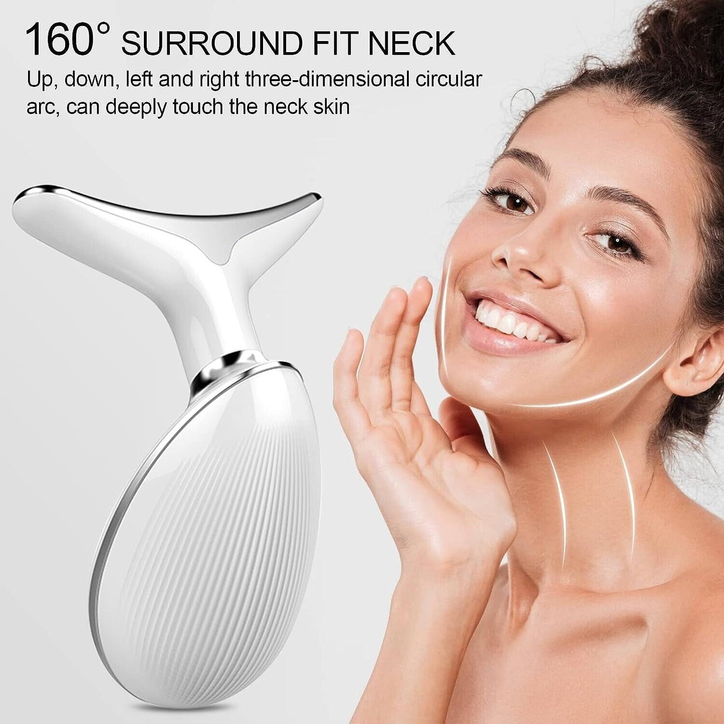 Face Neck Lifting and Tightening Massager Anti-Aging Device, Wrinkle and Double Chin Remover Beauty Device