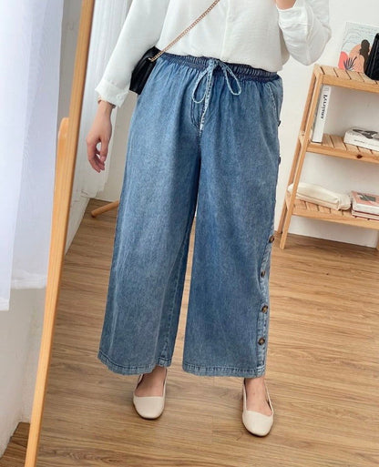 Elegant Wide Leg Trousers - Duad (ض)