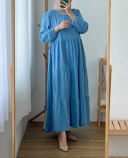 Eshaal Denim Abaya - Duad (ض)