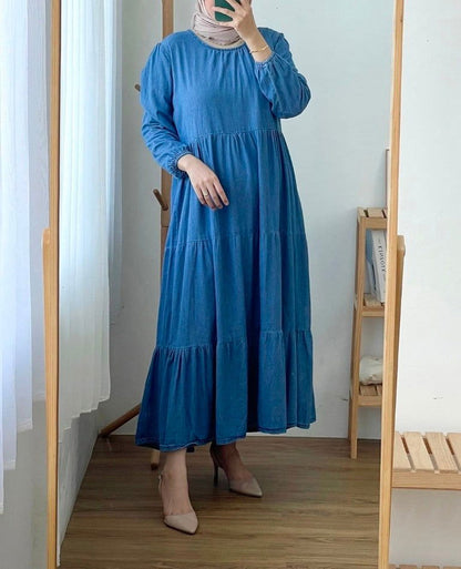 Eshaal Denim Abaya - Duad (ض)