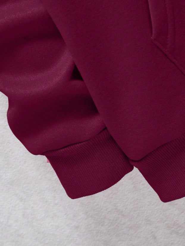 Plain Maroon Hoodie - Duad (ض)