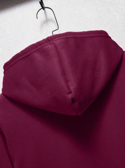 Plain Maroon Hoodie - Duad (ض)