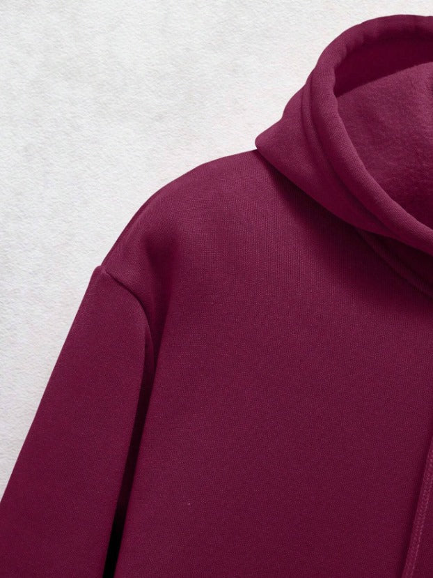 Plain Maroon Hoodie - Duad (ض)