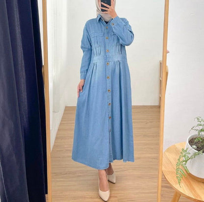 Royal Denim Abaya - Duad (ض)